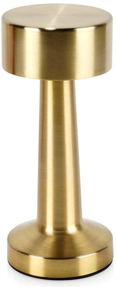 Gouden Tafellamp - 21 LED - 21 cm Hoog - Draadloze Bureaulamp - Sfeerverlichting voor Woonkamer & Slaapkamer - Modern Design