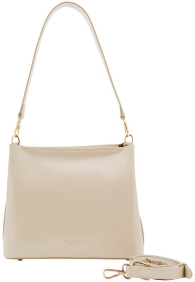 SEIDENFELT MANUFAKTUR schoudertas Arvaja Midi Hobo Bag Stone beige