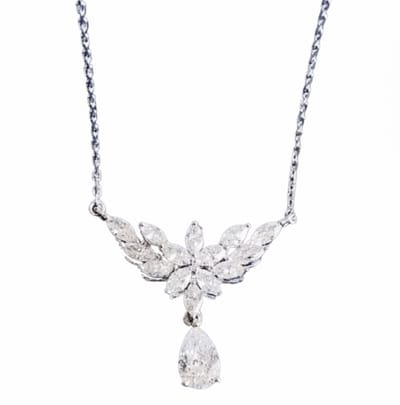 Ketting-Fantasie-Zirkonia-Zilverplating - Charme Bijoux