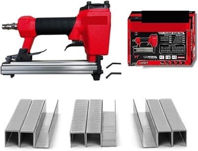 Spijkerpistool Tackers - Nietmachine Gereedschap - Meubels Bekleden - Roestvrijstalen Handgreep - 1125 Nietjes - Set