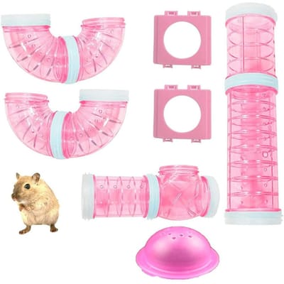 Ensemble de tubes pour hamster, jouets transparents pour cage à hamster, tunnel de connexion à faire soi-même, jouet pour rat