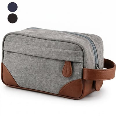 VeryGoods™ Toilettas Heren Grand - Toiletzak met Haak 4.5L - Waterafstotend & Georganiseerd - Reis Toilettassen Mannen & Dames - Jongen - Grijs