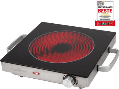 ProfiCook EKP 1210 - Vrijstaande elektrische kookplaat - infrarood - RVS