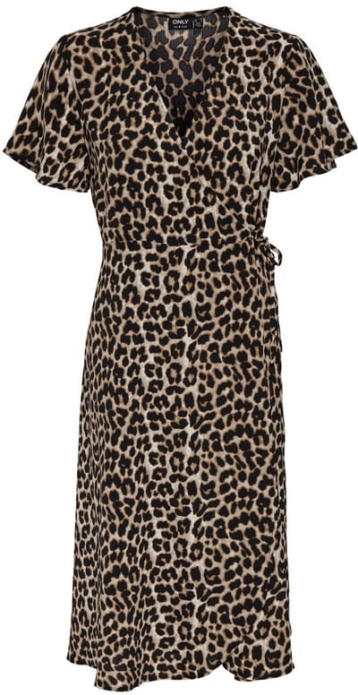 ONLY - ONLCALI LIFE S/S WRAP DRESS WVN NOOS - Dames - Maxi jurken