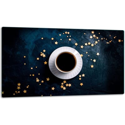 TMK ArtDeko - Snijplank - Glas - 52x30cm - Koffiemotief
