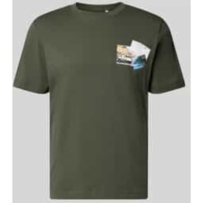 Tom Tailor - T-shirt met fotoprint - Maat XL - deep leaf green