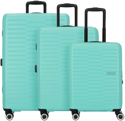 American Tourister Sunset Hills 4 wielen Kofferset 3-delig - Harde bagage - TSA slot - mint green