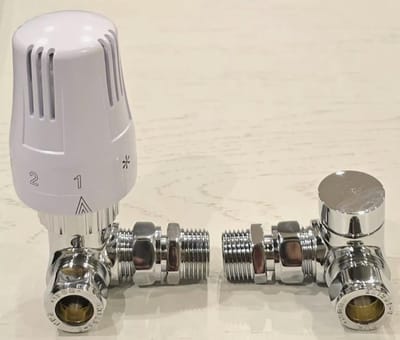 RFWR® Thermostatische Radiator Valve met Lockshield Valve 15mm Set