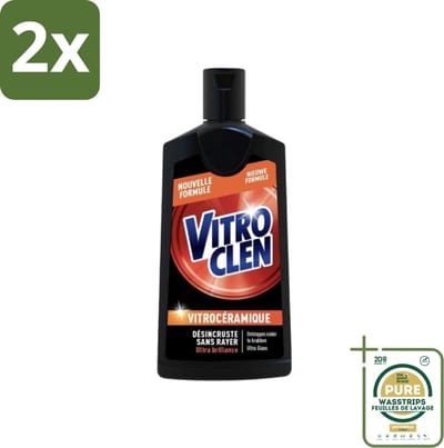 Vitroclen - Kookplaatreiniger - Keramisch & Inductie - Ultra Glans - 310 ml - Voordeelverpakking - 2 stuks - Inductie kookplaat - Ultra glans