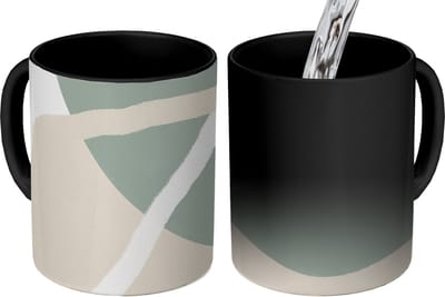 Magische Mok - Foto op Warmte Mokken - Koffiemok - Minimalisme - Pastel - Design - Magic Mok - Beker - 350 ML - Theemok
