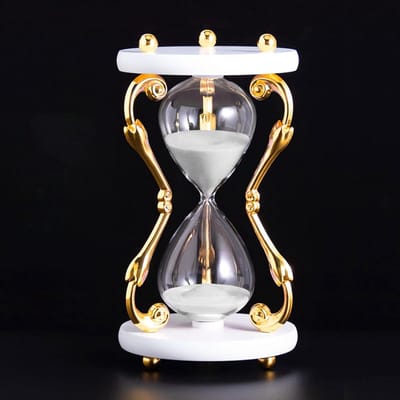 Zandloper Timer - Zandloper Klok - Koken Spelletjes Leren - Metalen Frame - 15 Minuten - Gekleurd