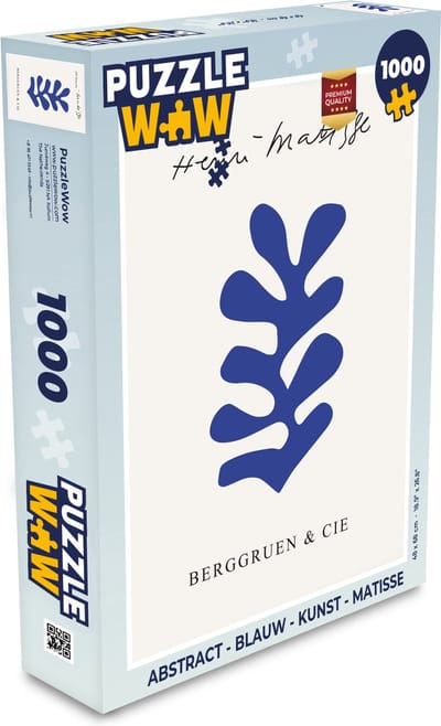 Puzzel Abstract - Blauw - Kunst - Matisse - Legpuzzel - Puzzel 1000 stukjes volwassenen
