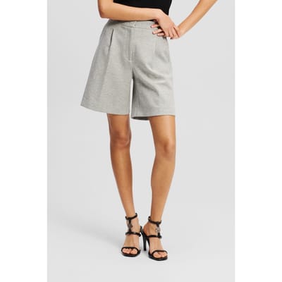 Karl Lagerfeld Double Jersey Shorts Light Grey Melange Taglia: XS | Pantaloncini Outlet | Donna | Grigio