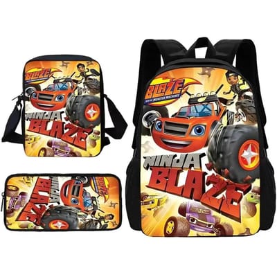 Blaze en de Monster Machines Schoolrugzak Met Schoudertas Etui Schooltassen voor Beste Cadeau