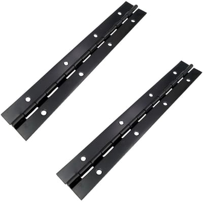 Dailygoods- Pianoscharnier 150 x 30 x 0,8 mm - 2 Stuks - Roestvrij