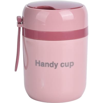 Geïsoleerde Soepcontainers 500ml Dubbel Anti-Broei Verwarmbare Geïsoleerde Voedselcontainer met Opvouwbare L