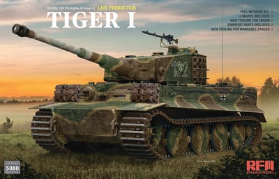 Rye Field Model Modelbouwpakket Militaire voertuigen - 5080 Sd.Kfz.181 Pz.Kpfw.VI Ausf.E Tiger I - Late Production Plastic - 1:35 - Modelbouw