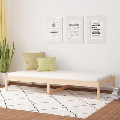 Item-Day Bed zonder matras 90x190 cm Enkele Enkele Massief Hout Dennen, Bedden & Accessoires, Bedden & Bedframes