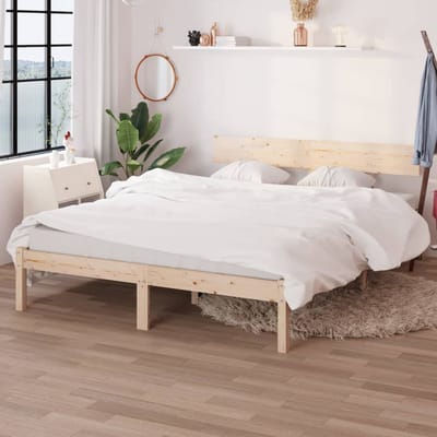 vidaXL - Bedframe - massief - hout - 120x190 - cm