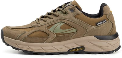 camel active teXXXactive® Sneakers van nubuckleer - Maat menswear-41 - bruin/blauw