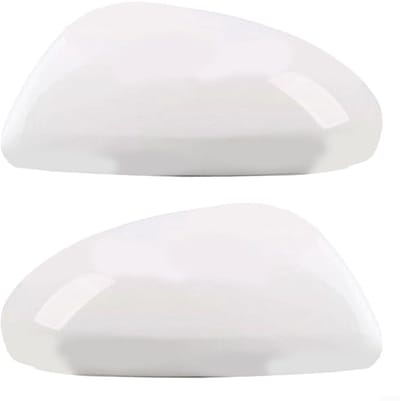 Dailygoods- Spiegelcover Wit - Geschikt voor Ford 3 (2010-2013) - Passagierszijde - Geen Signaallicht - Overschilderbaar - Perfecte Pasvorm - Spiegelkap