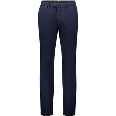 Gardeur Broek Tybalt Smooth Satine Weave Soft Touch Finest Cotton Dark Marine / male