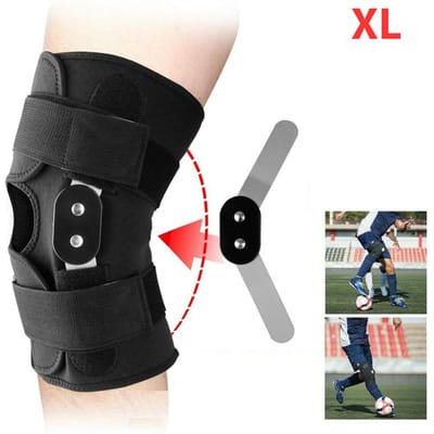 1 Stuk Scharnierende Kniebrace Omkeerbare Stabilisator Knieondersteuning