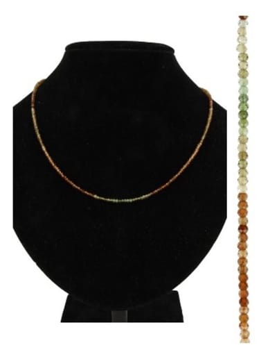 Toermalijn oranje summer vibes ketting