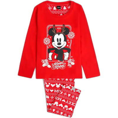 Kerst pyjama met lange mouwen voor kinderen Disney Mickey