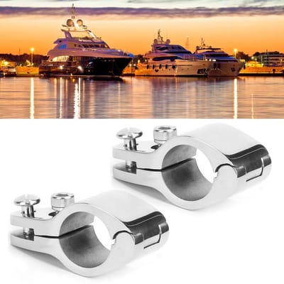 Allecto - Bimini Top Jaw Slide Clamp - Boot Hardware - Duurzaam Staal - 25MM - Varen - Geschikt voor Jachten - 2 Stuks