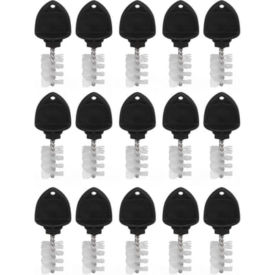 15 Stuks Bierkraan Plug Borstel 304 Roestvrij Staal ABS Bierkraan Tap Reinigingsborstel Plug Voor Keuken white