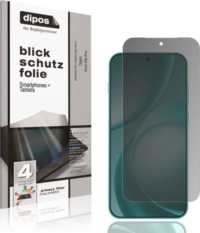 dipos – Matte Privacy Screenprotector geschikt voor Oppo Find X9s Pro | Anti-Spy Beschermfolie