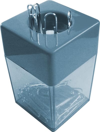 SDI - Paperclip dispensers - 45x45x70mm - Inclusief 100 paperclips! - Groen - 2 stuk