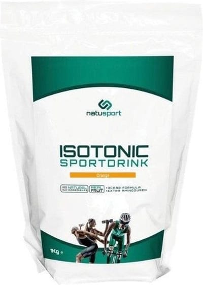 Natusport Isotone Sportdrank - Elektrolyten & Koolhydraten - Navulverpakking - Orange - 1kg zak