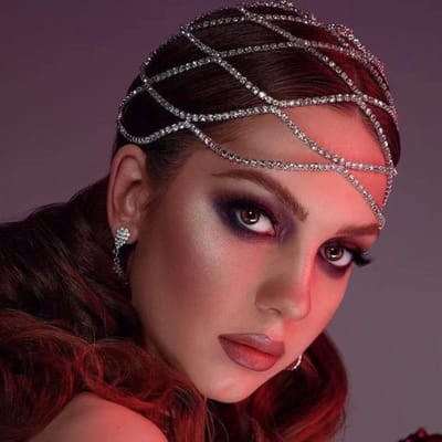 Dailygoods- Haaraccessoires Strass-netkap - Flapper Hoofdketting - Bruidsfeest - Kostuumfeest - Art Deco Design - Kristallen Details - Hoofdband