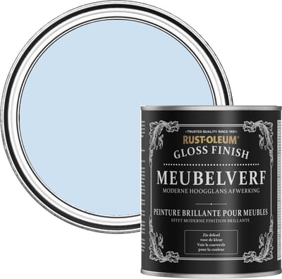 Rust-Oleum Lichtblauw Meubelverf Hoogglans - Poederblauw 750ml