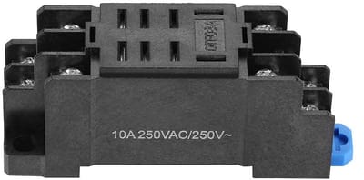 By shayne - Relais Base Socket - 8 Pins - Veiligheidsvlamvertragende materialen - 7 x 3 x 2 cm - Tijdrelais - Ideaal voor installatie - Geschikt voor.