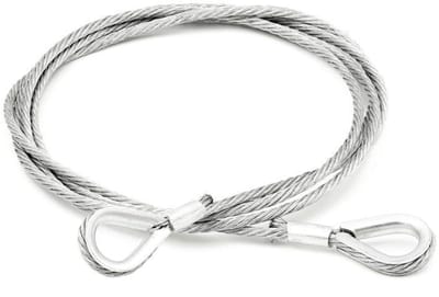Stalen Kabel - Stopkabel Oog - Lasten Zekeren - Gegalvaniseerd Staal - 6 mm 15 m - Zilver
