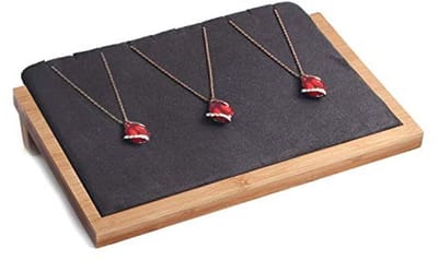 Dailygoody - Bamboe Sieraden Display Stand - Zwart voor Kettingen en Hangers