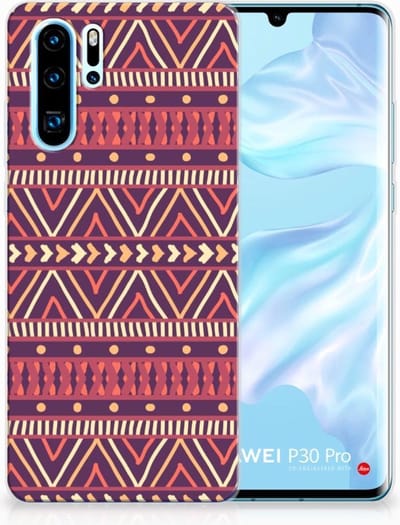 TPU Hoesje voor Huawei P30 Pro TPU bumper Aztec Paars