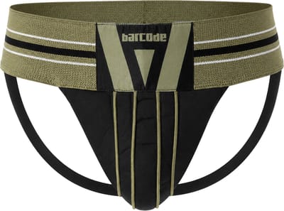 Barcode Berlin Jockstrap Loba Darkarmy/Black - MAAT S - Heren Ondergoed - Jockstrap voor Man - Mannen Jock
