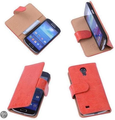 Bestcases Vintage Oranje Book Cover Samsung Galaxy S4 Mini i9190