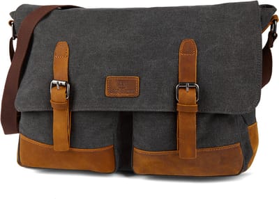 Spencer Grijze & Tankleurige Laptoptas
