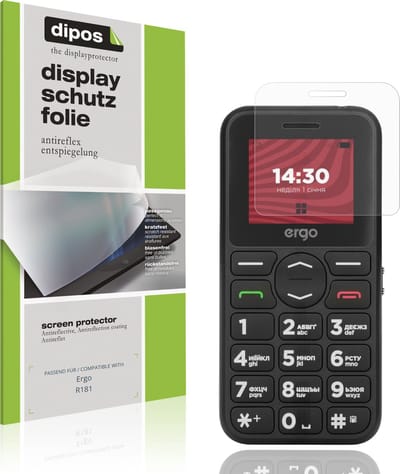 dipos – 4x Matte Beschermfolie geschikt voor Ergo R181 | Krasbestendige & antireflecterende Screenprotector Ultra-Thin