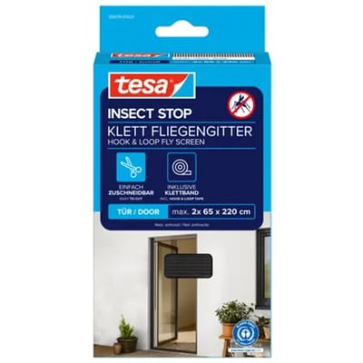 tesa Insect Stop 55679-00021-07 Vliegenhor voor deur (b x h) 650 mm x 2200 mm Antraciet 1 stuk(s)