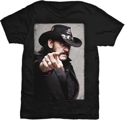 Lemmy Kilmister - Pointing Photo Heren T-shirt - S - Zwart