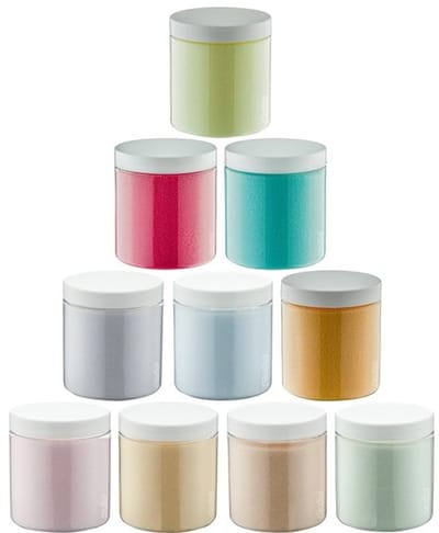 Scrubzout - 300 gram - set van 10 verschillende geuren - Witte Deksel - Rozen, Vanille, Amandel, Eucalyptus, Lavendel, Opium, Appel-Kaneel, Fruity Melon, Hamam en Zen Moment - Hydraterende Lichaamsscrub - Cadeau
