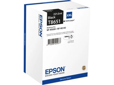 Epson T8651 inktcartridge zwart hoge capaciteit (origineel)