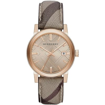 Burberry BU9040 The City Rose Gold Tone dameshorloge