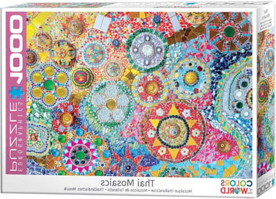 Keramiek Mozaïek Puzzel - Legpuzzel 1000 stukjes - Ontspannen Tijdverdrijf - Perfecte Pasvorm - 68 x 48 cm - Multicolor